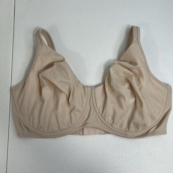 Liz & Co 40DD Bra Gentle Lift Unlined Underwire Beige Tan Adjustable Strap 16411 - Picture 3 of 15